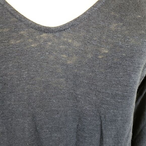 Sanctuary burnout tunic sheer hem tie cuff - Picture 7 of 8